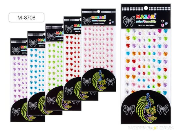 Наклейки декоративные стразы