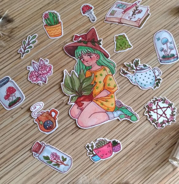 Наклейки для ведьмочек