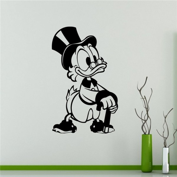 Наклейки на стену Скрудж макдак
