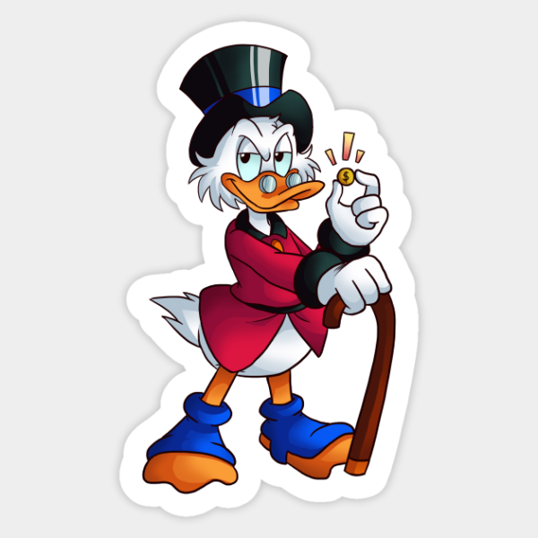 Скрудж макдак с монеткой