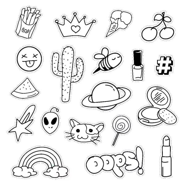 Черные наклейки