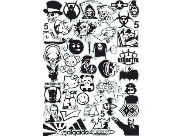 Эскизы наклеек