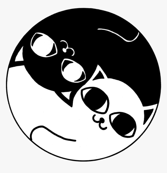 Наклейки в черно белом стиле