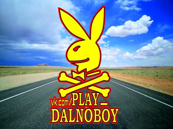 Наклейка плей Дальнобой заяц