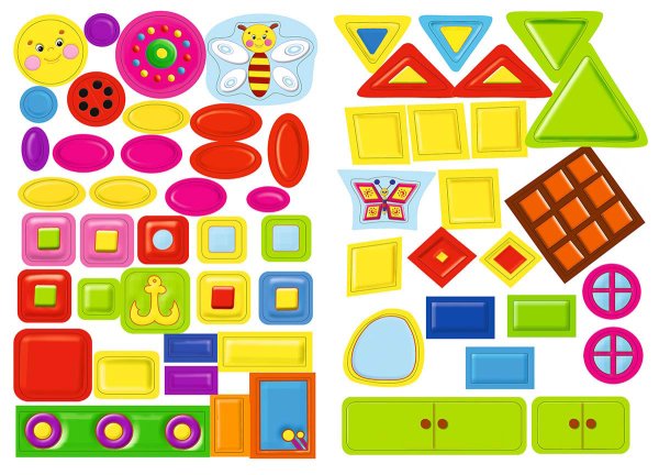 Набор «развивающие наклейки для малышей» мозаика-Синтез