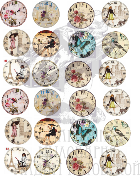 Наклейка на циферблат наручных часов