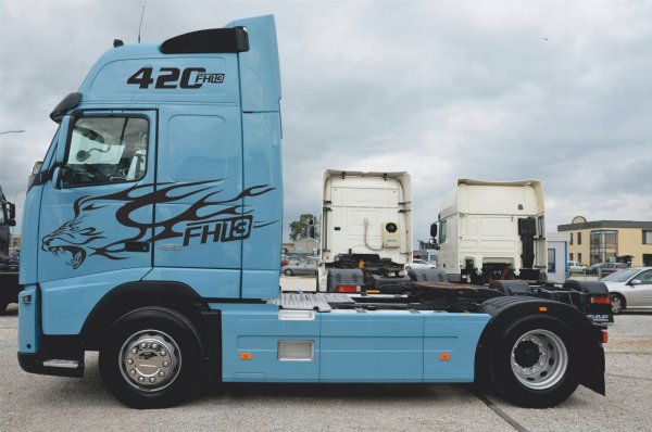 Наклейка на Вольво ФШ 12 на кабину