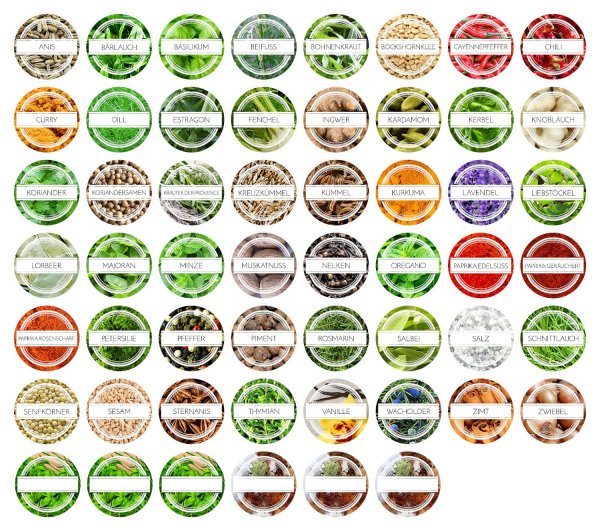 Бирки для специй