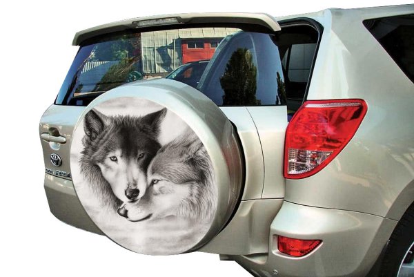 Наклейка на запасное колесо автомобиля