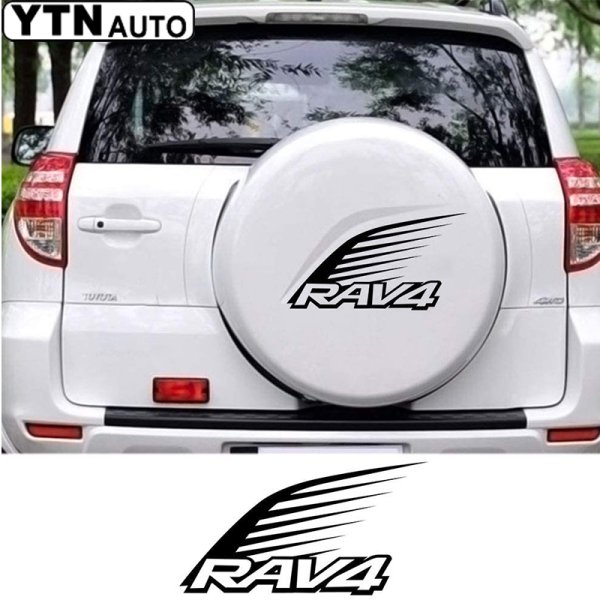 Наклейки на запаску Тойота рав 4