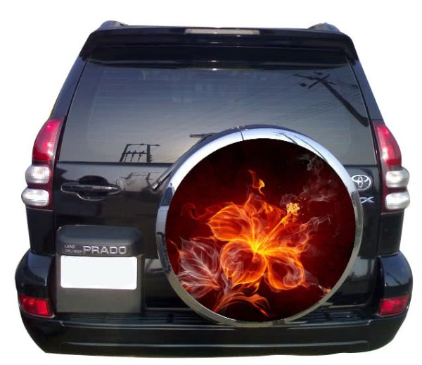 Наклейки на авто на запасное колесо