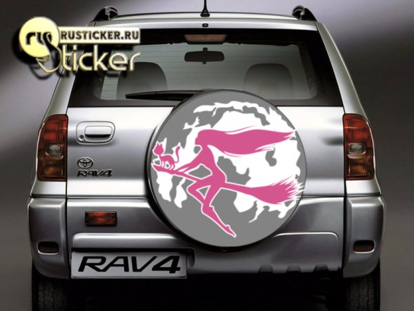 Наклейка на запаску Toyota rav4, 2007