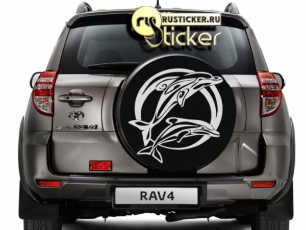 Наклейки на чехол запасного колеса