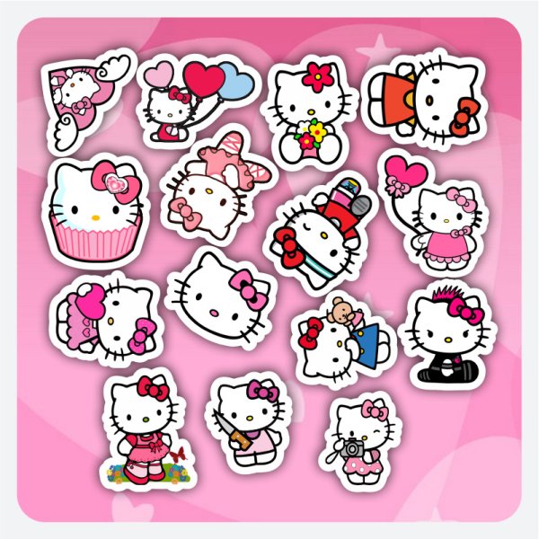 Стикеры Хеллоу Китти Kuromi