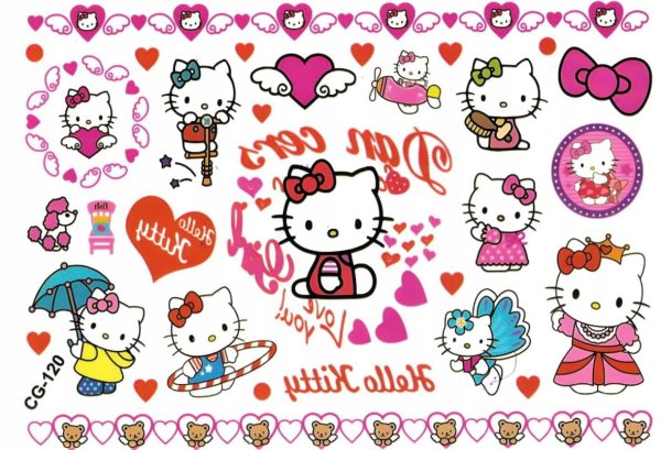 Маленькие наклейки hello Kitty