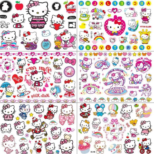 Маленькие наклейки hello Kitty