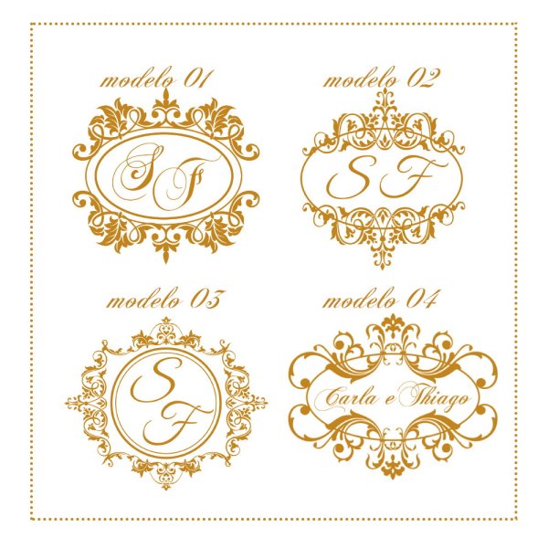 Вензеля для этикетки