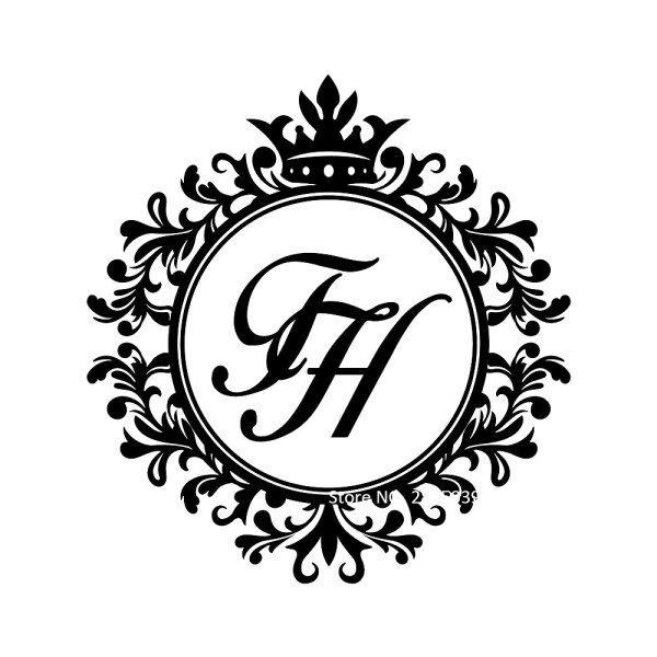 Свадебные бокалы с инициалами