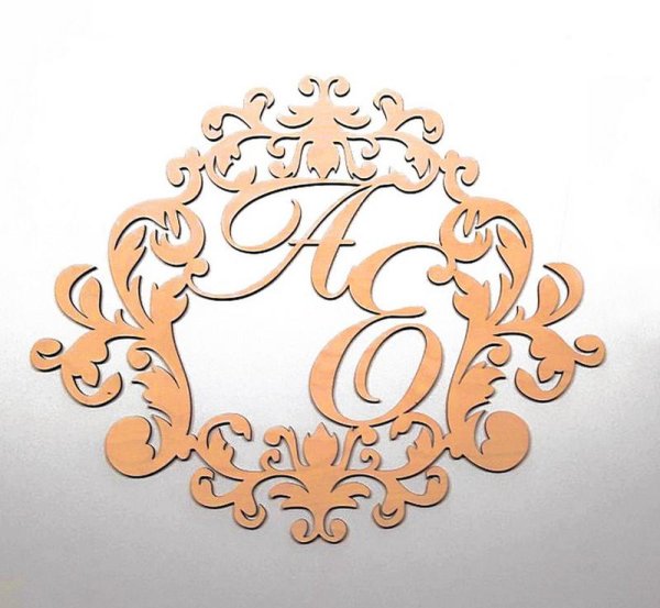 Свадебные бутылки с инициалами