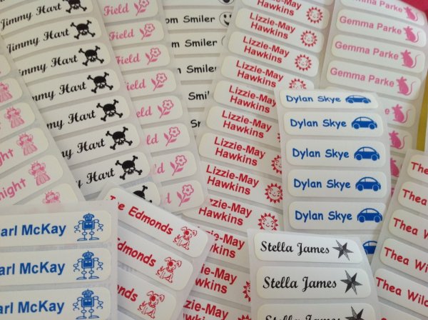 Именные бирки на одежду в детский