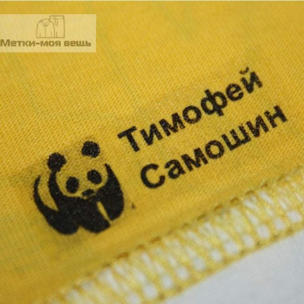 Термонаклейки на одежду для детского сада именные