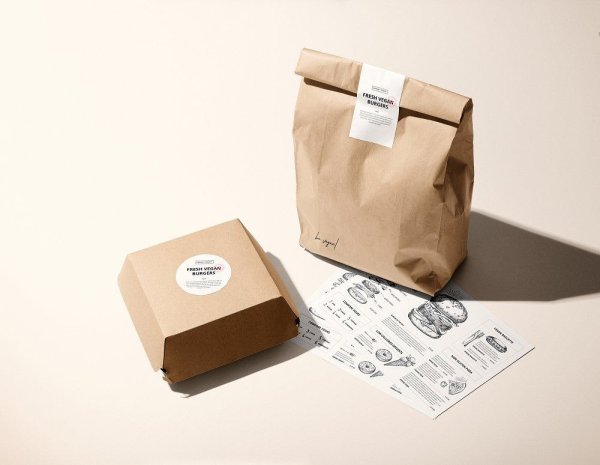 Круглая упаковка мокап