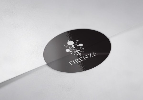 Наклейки круглые стильные