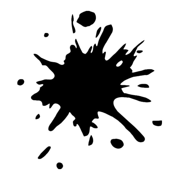 Наклейка Клякса на автомобиль фиолетовый