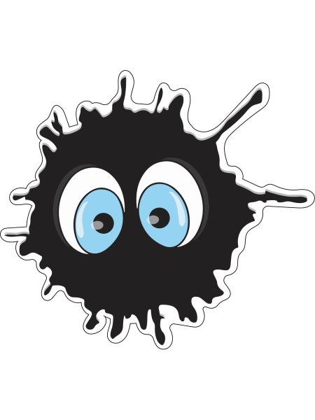 Наклейка Клякса на автомобиль