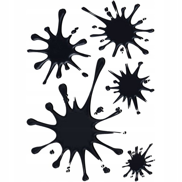 Клякса на машину наклейка