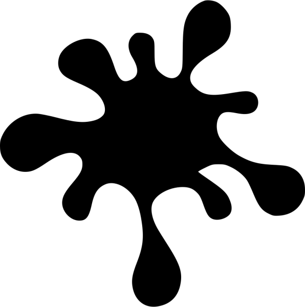 Клякса на машину наклейка