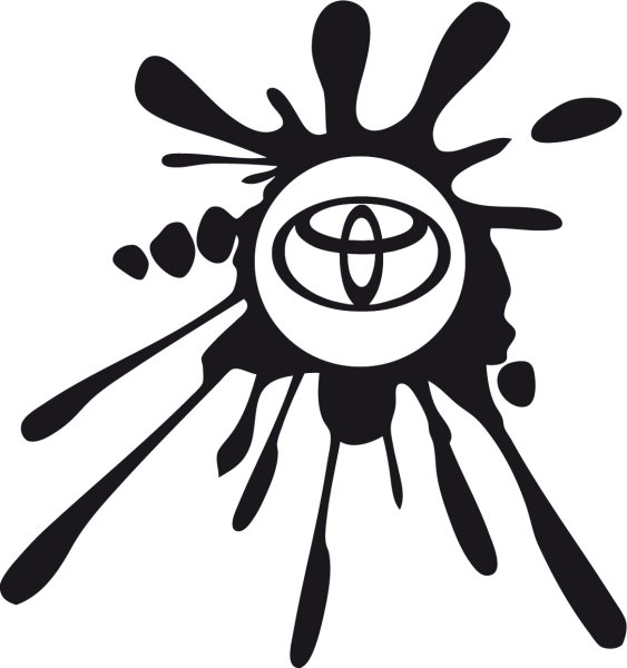 Трафарет Кляксы