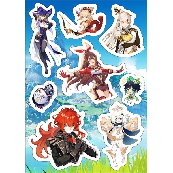 Наклейки Геншин ин пакт