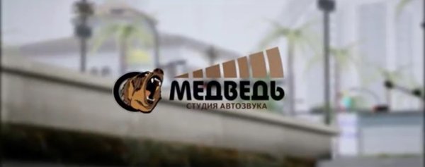 Наклейка медведь автозвук