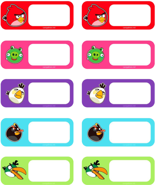 Этикетки для школьных принадлежностей