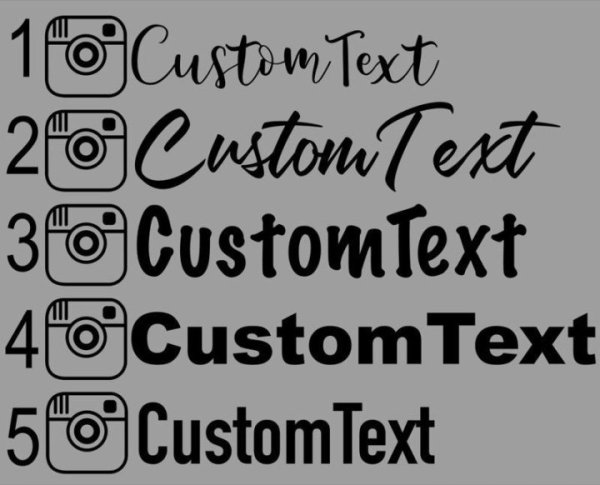 Надпись инстаграмма на машину