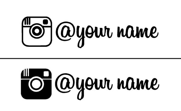 Наклейка ссылка на Инстаграмм