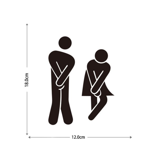 Знак для туалета мужской и женский прикольный