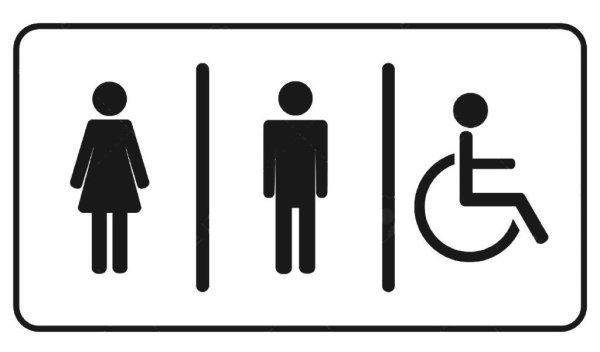 Табличка на туалет инвалид