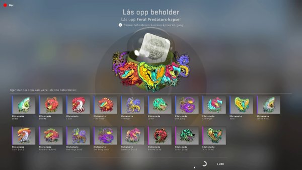 Капсула с наклейками «Дикие хищники»