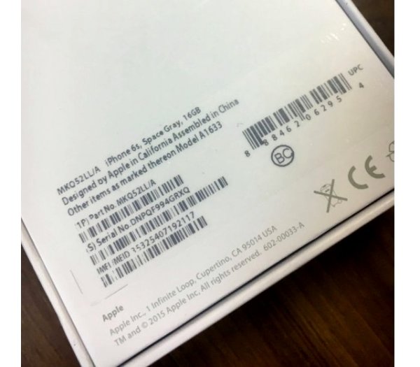 Печать наклеек коробки iphone