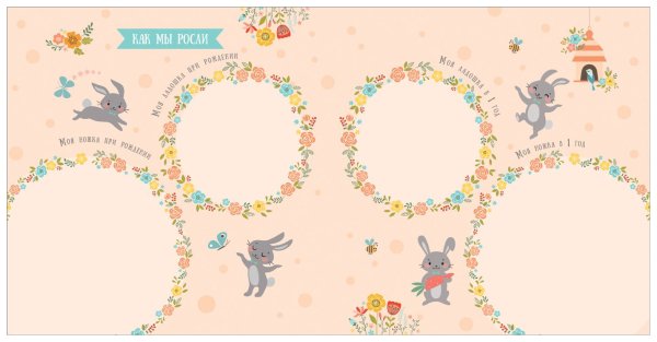 Наш малыш альбом от рождения до года Росмэн