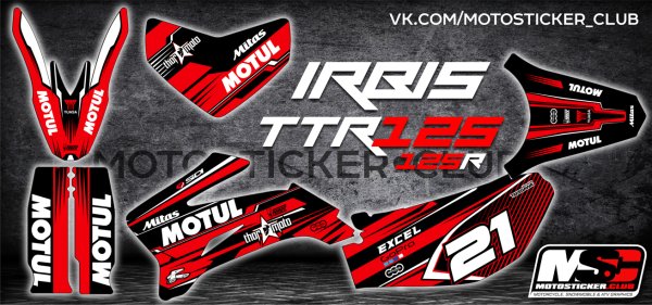 Наклейки на Irbis TTR 125