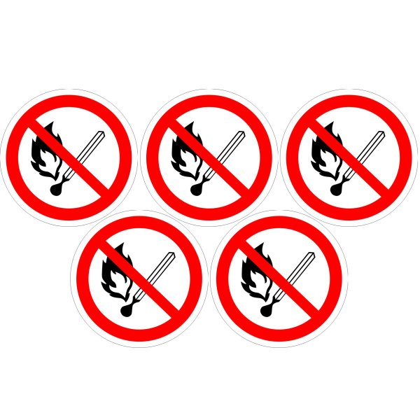 Знаки р 02 «запрещается пользоваться открытым огнем» 200мм, (круглый)