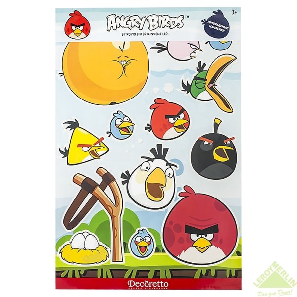 Angry Birds наклейки