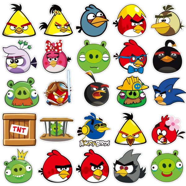 Angry Birds наклейки
