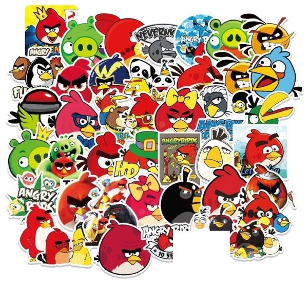 За нами будете наклейки Angry