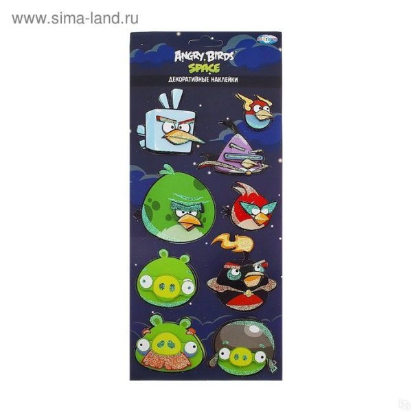 Декоративные наклейки Angry Birds