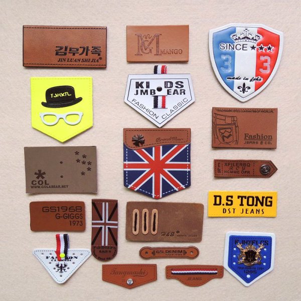 Кожаные бирки для джинс