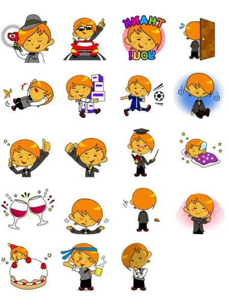 Стикеры человечки